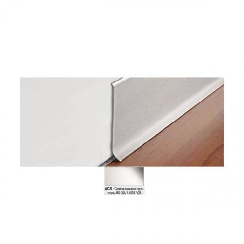 Купить Плинтус Progress Profiles BTACS 40 для столешницы из нержавейки 40 сатинированный 2 м по низкой цене