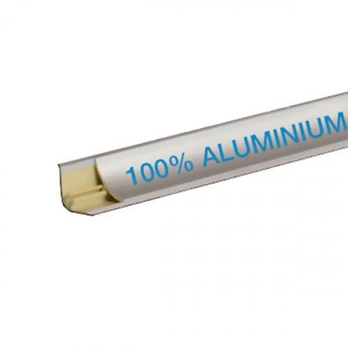 Купить Плинтус Korner LB15 для столешницы алюминиевый с кабель-каналом мягкий край алюминий 20-15-0-А-001 15х15x3000 мм по низкой цене