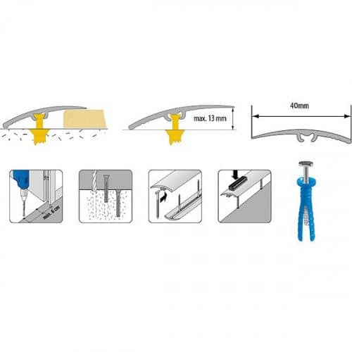 Деревянный, металлический, пластиковый напольный плинтус.