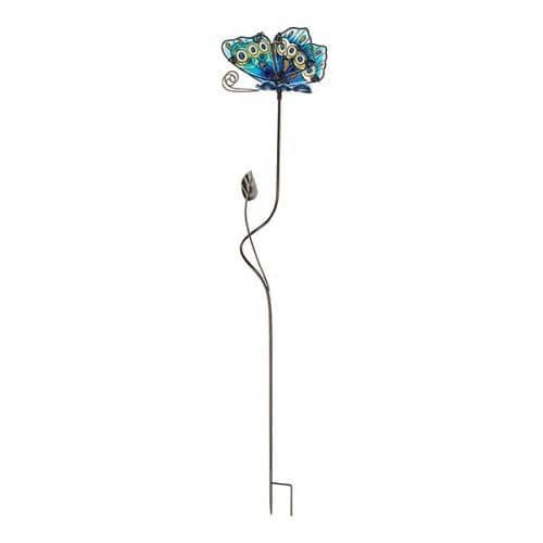 Купить Штекер Gardman Glass Butterfly садовый голубой по низкой цене