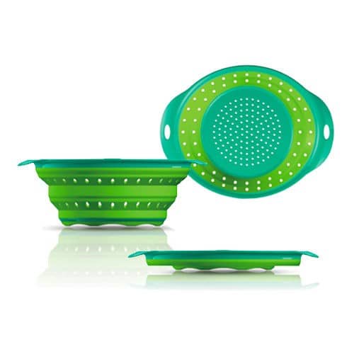 Купить Дуршлаг Erringen KDL-306 силиконовый складной по низкой цене
