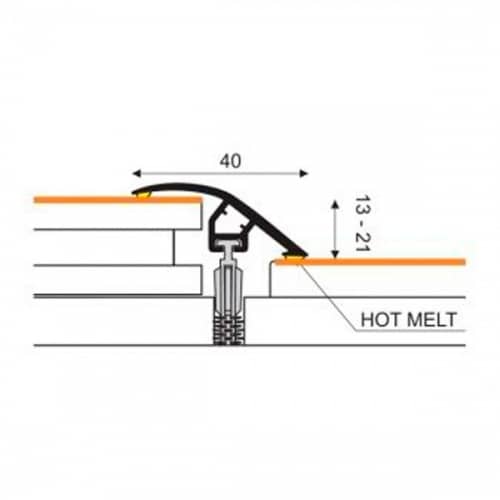 Деревянный, металлический, пластиковый напольный плинтус.