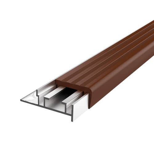 Профиль противоскользящий под плитку коричневый по низкой цене