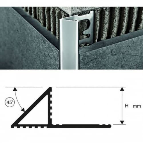 Профиль Progress Profiles Projolly-triangle PJTRAC нержавейка полированная для плитки наружный 2,7 м по низкой цене