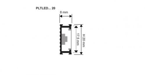Вставки Progress profiles Pltledbc prolistel led декоративные для плитки с подсветкой по низкой цене