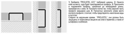 Вставки Progress profiles Pltac prolistel ACC декоративные для плитки нержавейка полированная по низкой цене