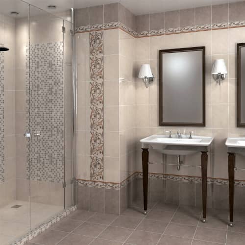 Купить Плитка настенная Вилла Флоридиана бежевая 20х30 см по низкой цене