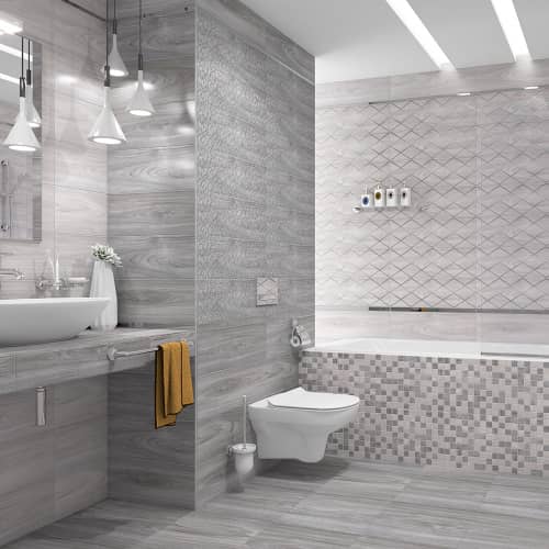 Купить Плитка настенная Энви серая 20х60 см по низкой цене