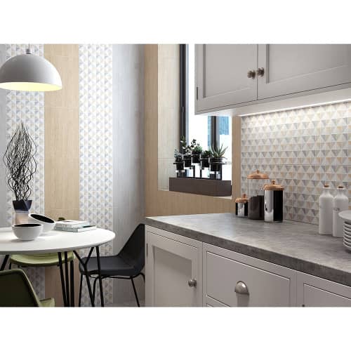 Купить Плитка настенная Киото 7C светло-серая 27,5х40 см по низкой цене