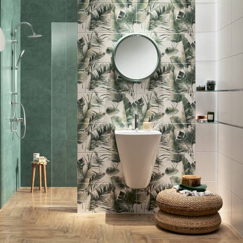 Купить Плитка настенная Бурано зеленая 30,8х60,8 см по низкой цене