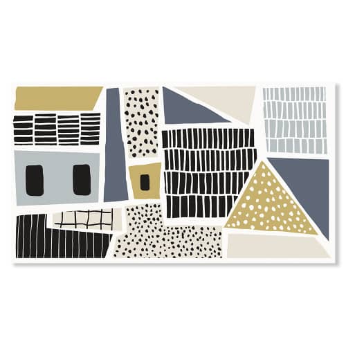 Купить Панно настенное Копенгаген домики 45х50 см по низкой цене