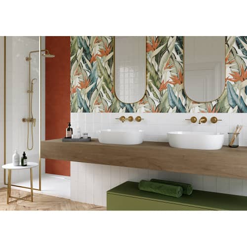 Купить Плитка настенная Манго охра 25х60 см по низкой цене