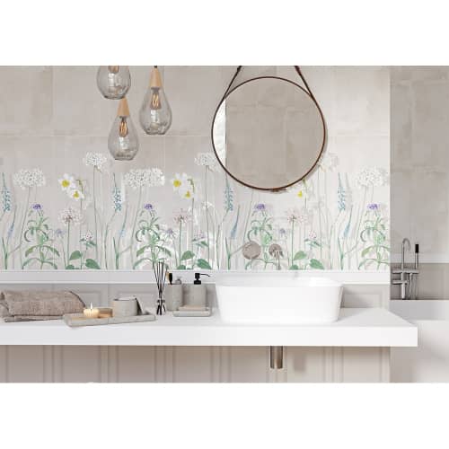 Купить Бордюр настенный Либерти белый 01 6х25 см по низкой цене