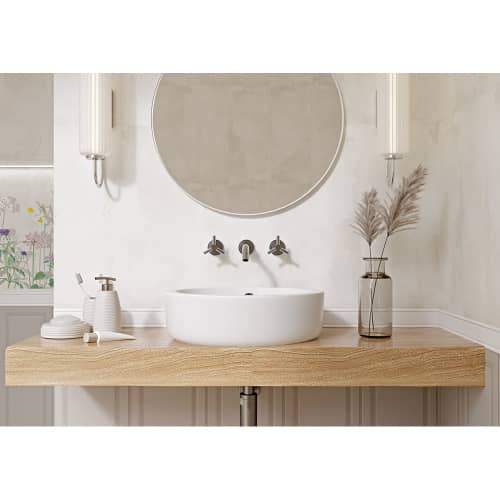 Купить Бордюр настенный Либерти белый 01 6х25 см по низкой цене