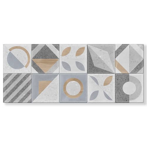 Купить Плитка настенная Сюприм мульти 03 25х60 см по низкой цене