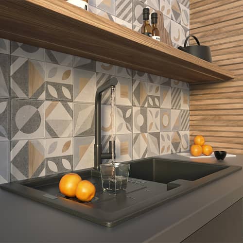 Купить Плитка настенная Сюприм мульти 03 25х60 см по низкой цене