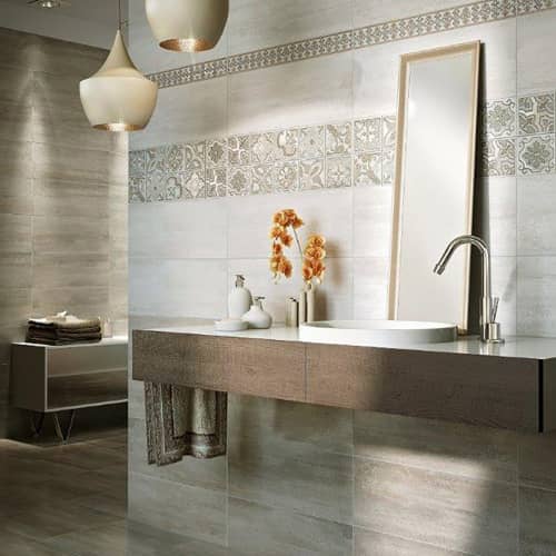 Купить Плитка настенная Долориан светло серая 23х60 см по низкой цене