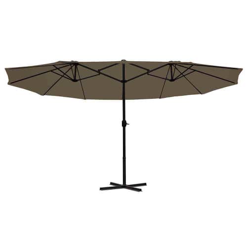 Купить Зонт садовый двойной 2,6х4,5 м по низкой цене