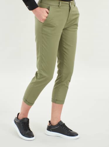 Купить Брюки Piazza Italia повседневные, цвет шалфей по низкой цене