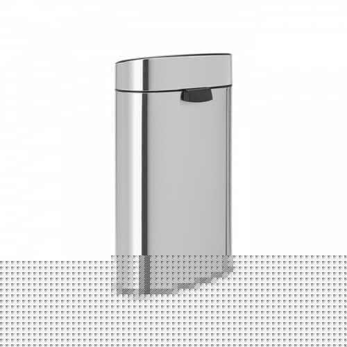 Купить Бак Brabantia Touch Bin New мусорный, двухсекционный, стальной матовый, 10/23 л по низкой цене