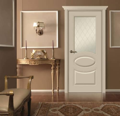 Купить Дверь BELWOODDOORS Элина, стекло, эмаль, 600х2000 мм по низкой цене