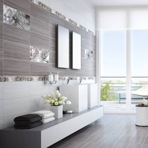 Купить Плитка напольная Магия темно-серая 43х43 см по низкой цене