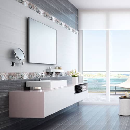 Купить Плитка напольная Магия темно-серая 43х43 см по низкой цене