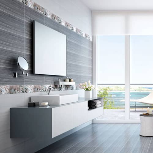 Купить Плитка напольная Магия темно-серая 43х43 см по низкой цене