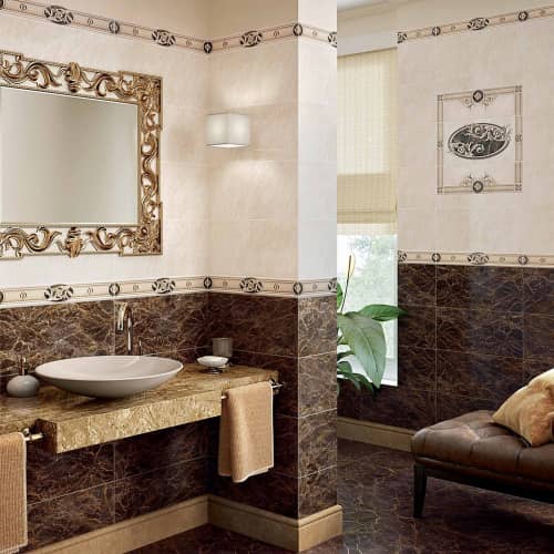 Купить Плитка напольная Феникс черная 43х43 см по низкой цене