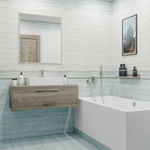 Купить Керамогранит Калипсо голубая 14,8х59,7 см по низкой цене
