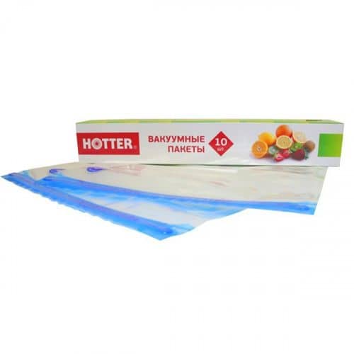 Купить Набор пакетов Hotter для вакуумной упаковки 10 шт, 21х22 см по низкой цене
