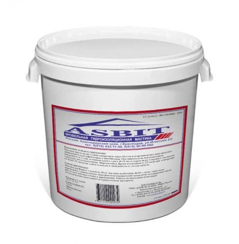 Купить Мастика Asbit кровельная гидроизоляционная 30 кг по низкой цене