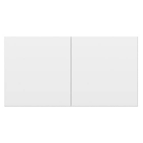 Купить Розетка двойная Schneider Electric Атлас Дизайн со сдвижными крышками без рамки белая по низкой цене