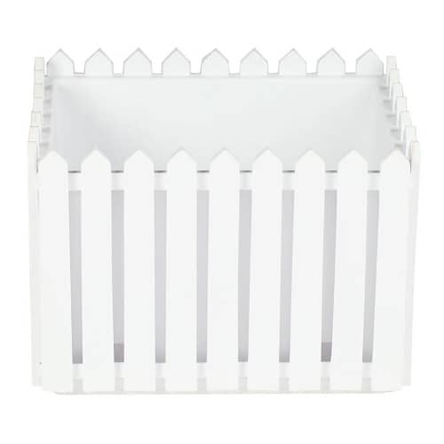 Купить Кашпо пластиковое 41х34 см белое Лардо большое по низкой цене