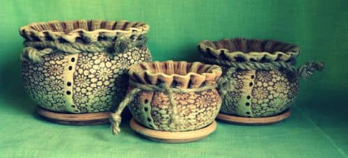 Купить Цветочный горшок Золотое Круглый 120 мм по низкой цене