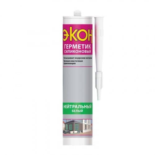 Купить Герметик Henkel ЭКОН силиконовый, нейтральный, белый 280 мл по низкой цене