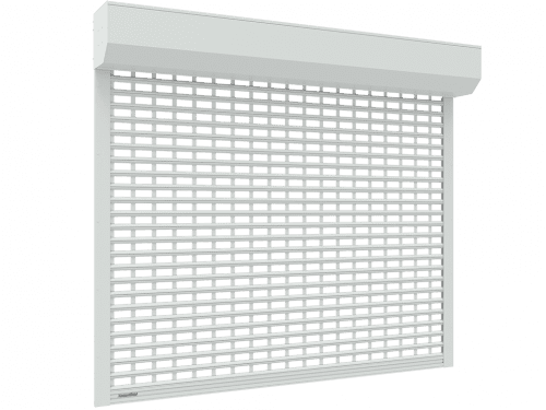 Купить Рольворота DoorHan из решетчатого экструдированного профиля RHE78G с прозрачными вставками по низкой цене