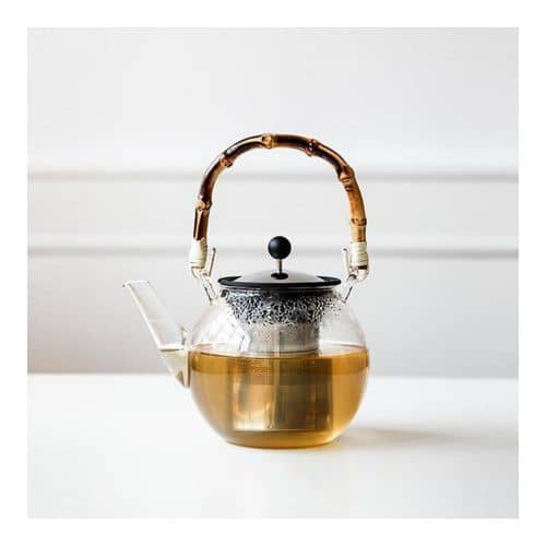 Купить Чайник Bodum Assam с бамбуковой ручкой, хром, 1,5 л по низкой цене