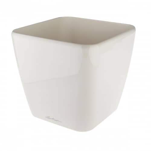 Купить Кашпо Lechuza Quadro white high gloss 21x21x20 см по низкой цене