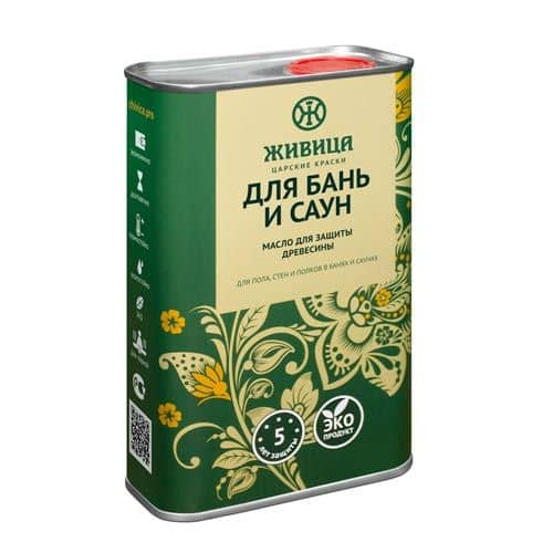 Купить Масло Живица по дереву для бань и саун 1 л по низкой цене