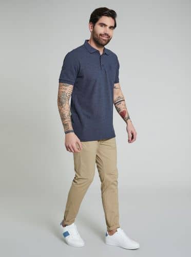 Купить Футболка-поло Piazza Italia серая по низкой цене