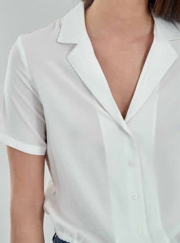 Купить Рубашка Piazza Italia с коротким рукавом, цвет молочный по низкой цене