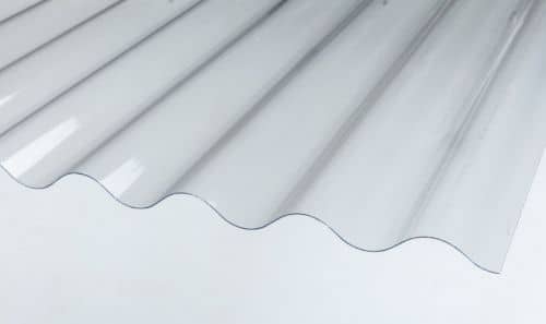 Купить Шифер ПВХ волновой, прозрачный, 2000х950х0,8 мм по низкой цене
