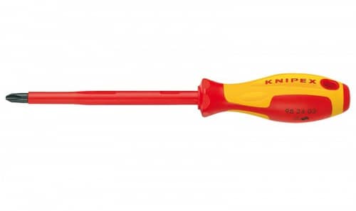 Купить Отвертка Knipex для винтов с крестообразным шлицем, 212 мм по низкой цене