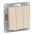 Купить Выключатель трехклавишный Schneider Electric Атлас Дизайн без рамки бежевый по низкой цене