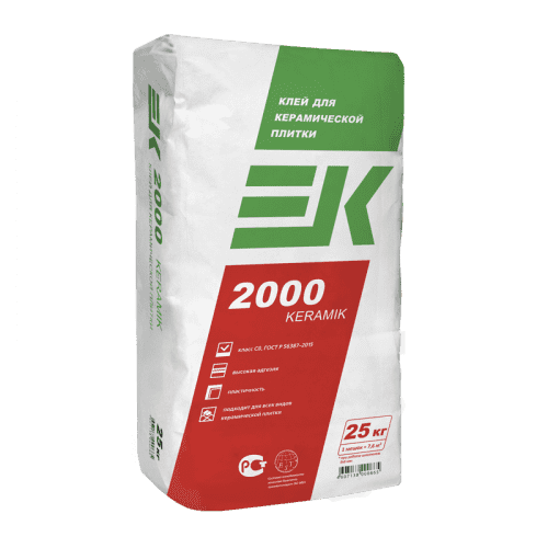 Клей ЕК 2000 Keramik для керамической плитки 25 кг