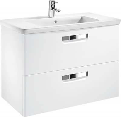 Купить Тумба Roca The Gap подвесная белая, без пенала, зеркала и раковины ZRU9302877 по низкой цене