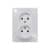 Купить Розетка двойная Schneider Electric Глосса без заземления белая по низкой цене