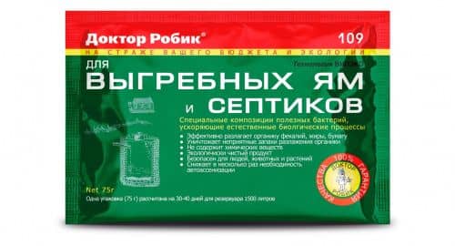 Купить Биоактиватор Доктор Робик 109 Для выгребных ям и септиков по низкой цене
