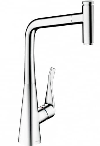 Купить Смеситель Hansgrohe Metris Select c душем 14884800 по низкой цене